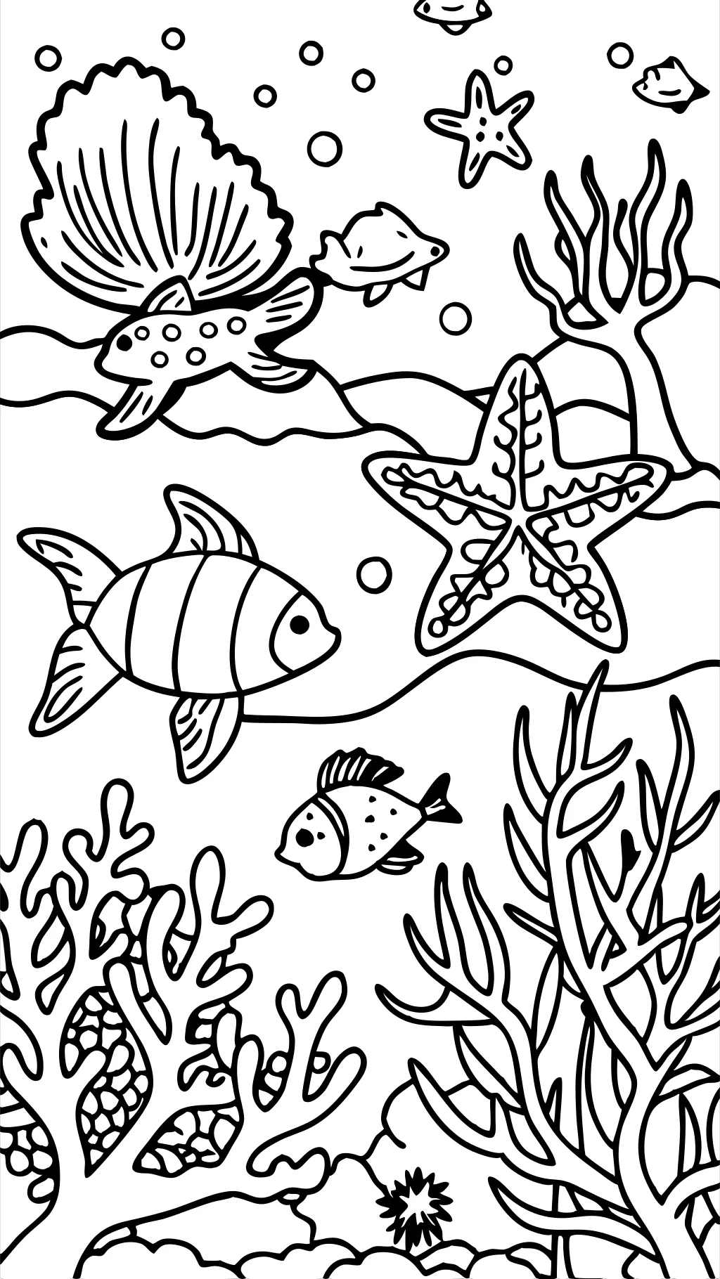 coloring pages coral